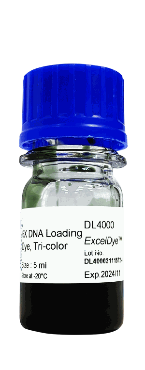 ExcelDye™ 6X DNA Loading Dye, Tri-color, 5 ml x 2