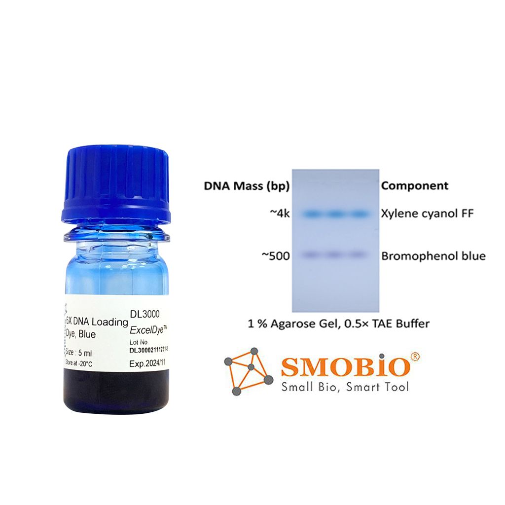 [DL3000] [DL3000] ExcelDye™ 6X DNA Loading Dye, Blue, 5 ml x 2