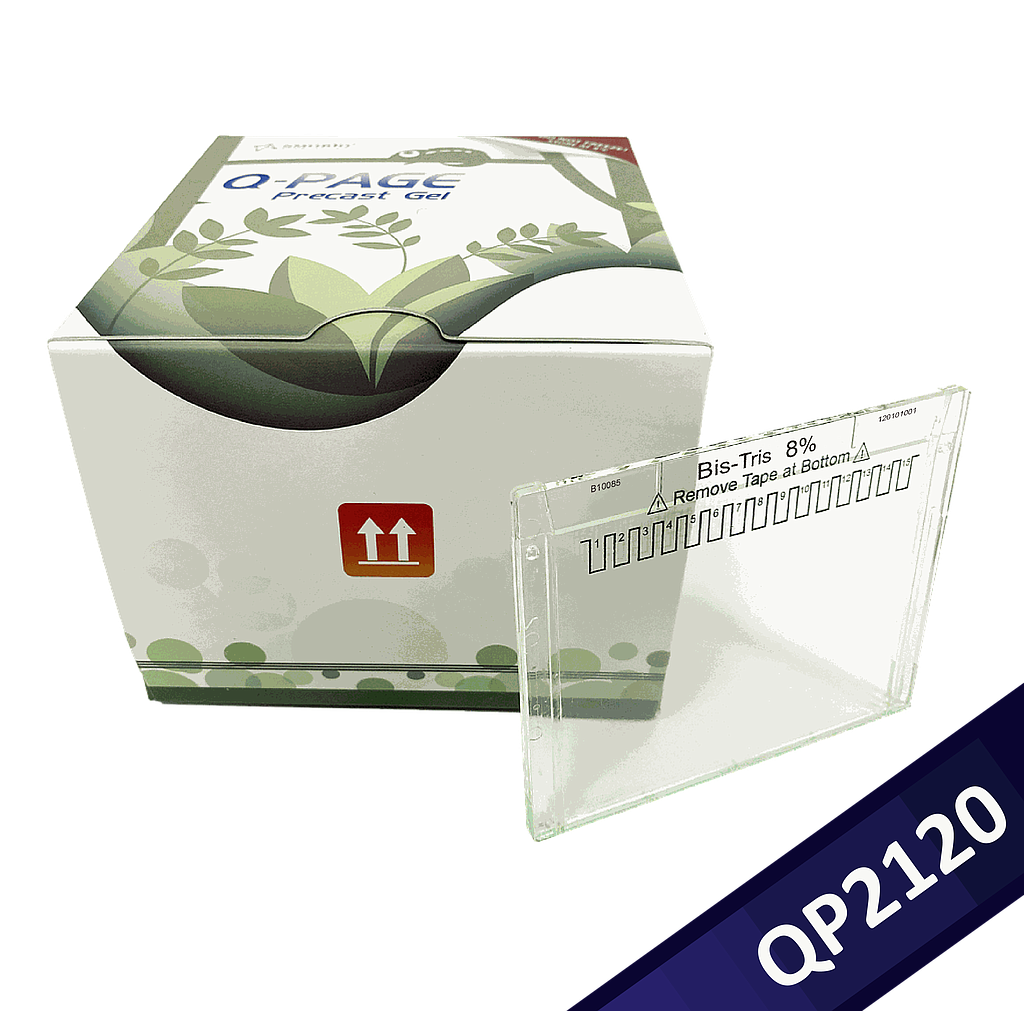 [QP2120] [QP2120] Q-PAGE™ Bis-Tris Precast Gel (Mini, 15 wells, 8%), 10 gels