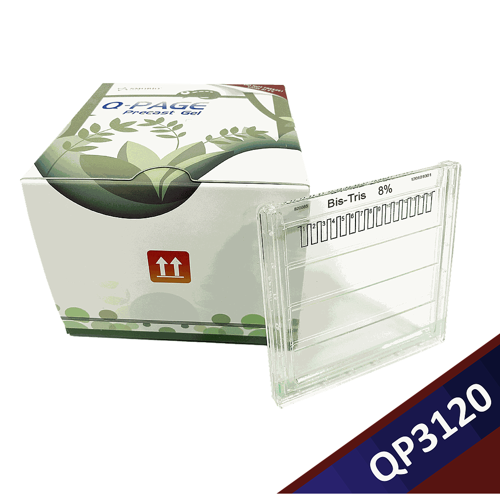 [QP3120] [QP3120] Q-PAGE™ Bis-Tris Precast Gel (Midi, 15 wells, 8%), 10 gels