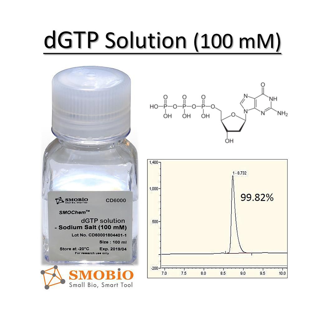 [CD6000] SMOChem™ dGTP Solution - Sodium Salt (100 mM), 25ml
